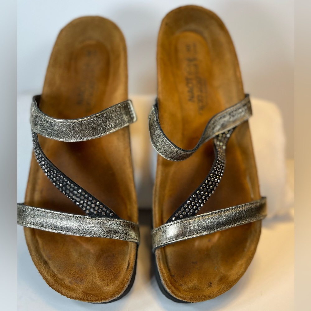 NAOT Hawaii Metal Leather Sandals